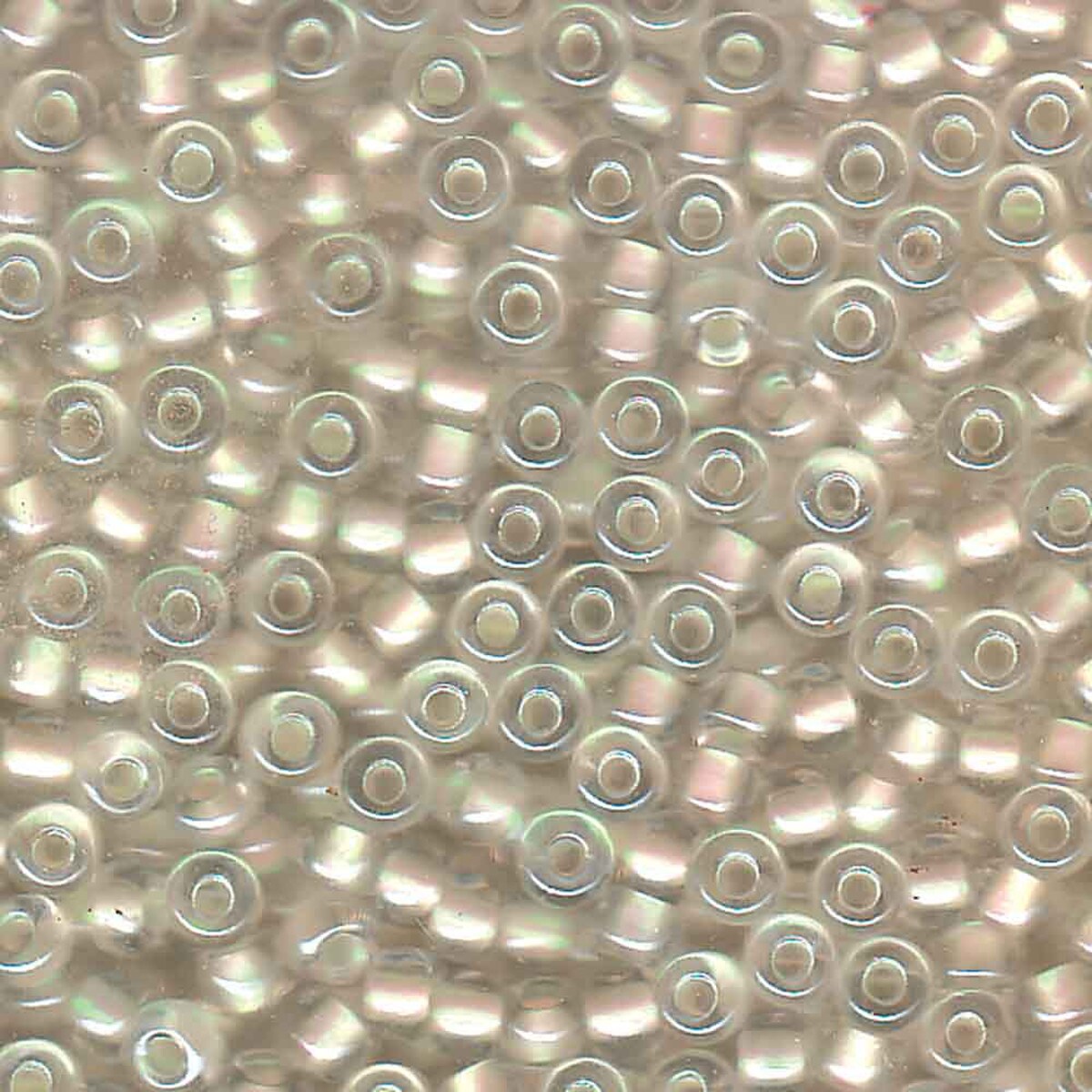 Miyuki Japanese Seed Beads Size 6/0 - Pearlized Crystal White (Color #93801) 250 Gram Bag