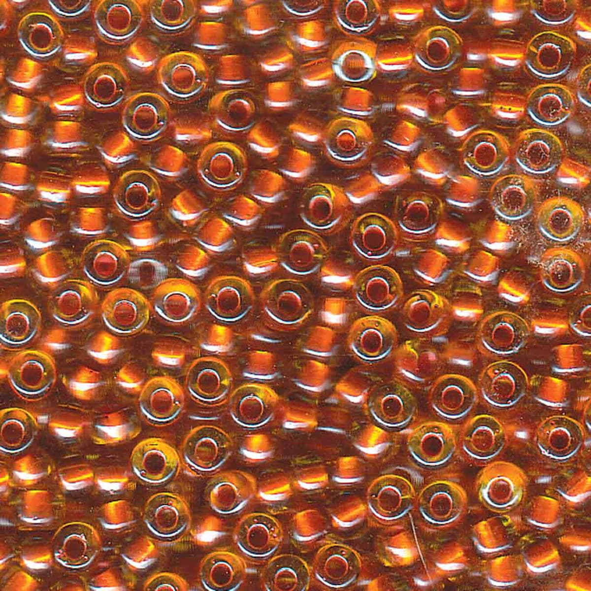 Miyuki Japanese Seed Beads Size 6/0 - Pearlized Light Amber/Copper  (Color #93802) 250 Gram Bag