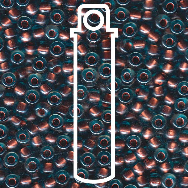 Miyuki Japanese Seed Beads Size 6/0 - Pearlized Aqua Copper (Color #93815)