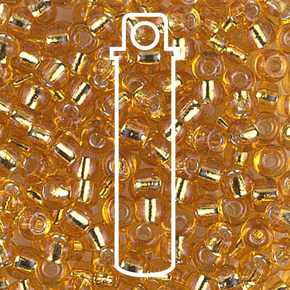Miyuki Japanese Seed Beads Size 6/0 - Silver Lined Dark Gold (Color #94)