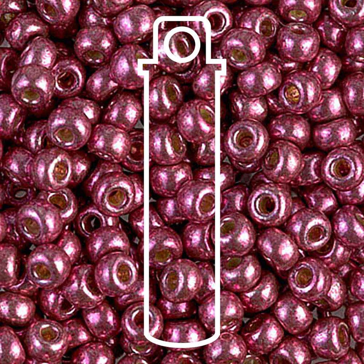 Miyuki Japanese Seed Beads Size 6/0 - Duracoat Galvanized Magenta (Color #94219)