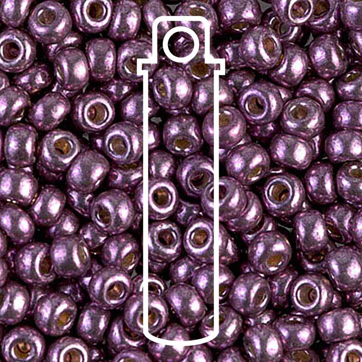 Miyuki Japanese Seed Beads Size 6/0 - Duracoat Galvanized Eggplant (Color #94220)