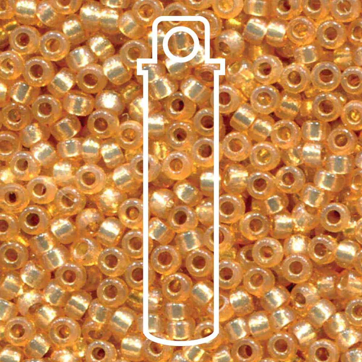 Miyuki Japanese Seed Beads Size 6/0 - Duracoat Silver Lined Dyed Golden Flax (Color #94231)