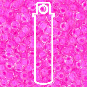 Miyuki Japanese Seed Beads Size 6/0 - Round Luminous Hot Magenta (Color #94302)