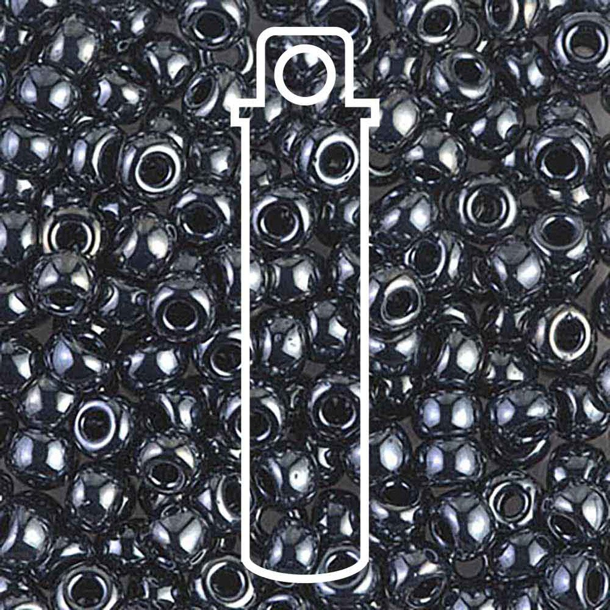 Miyuki Japanese Seed Beads Size 6/0 - Gunmetal (Color #9451)