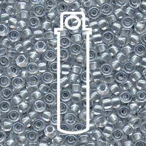 Miyuki Japanese Seed Beads Size 6/0 - Inside Dyed Pearlize Light Blue (6-94608-TB)
