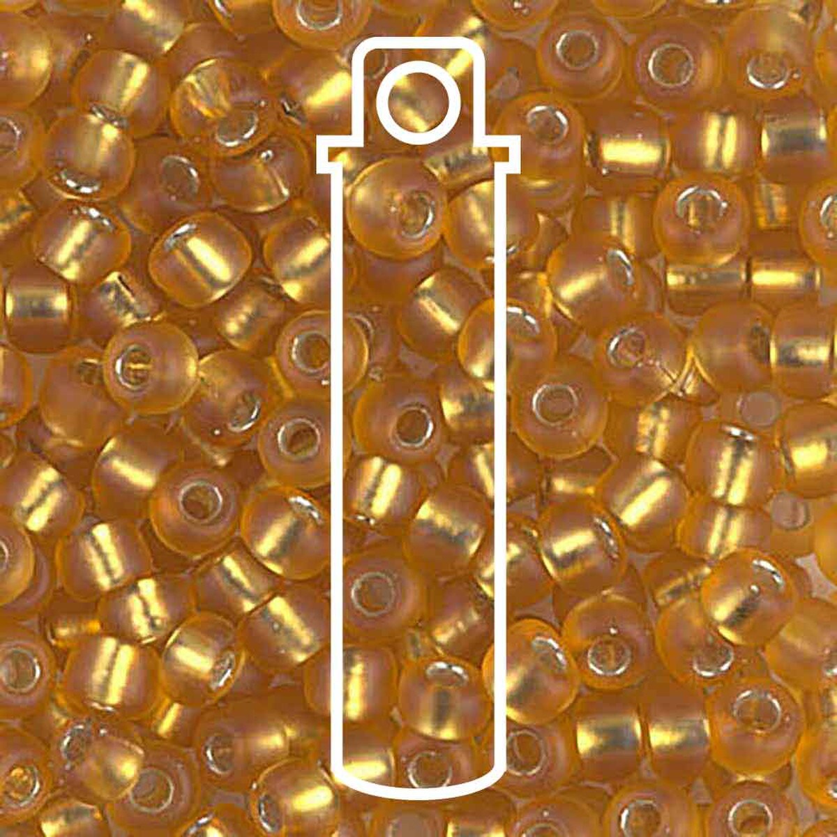Miyuki Japanese Seed Beads Size 6/0 - Silver Lined Dark Gold (Color #94F)