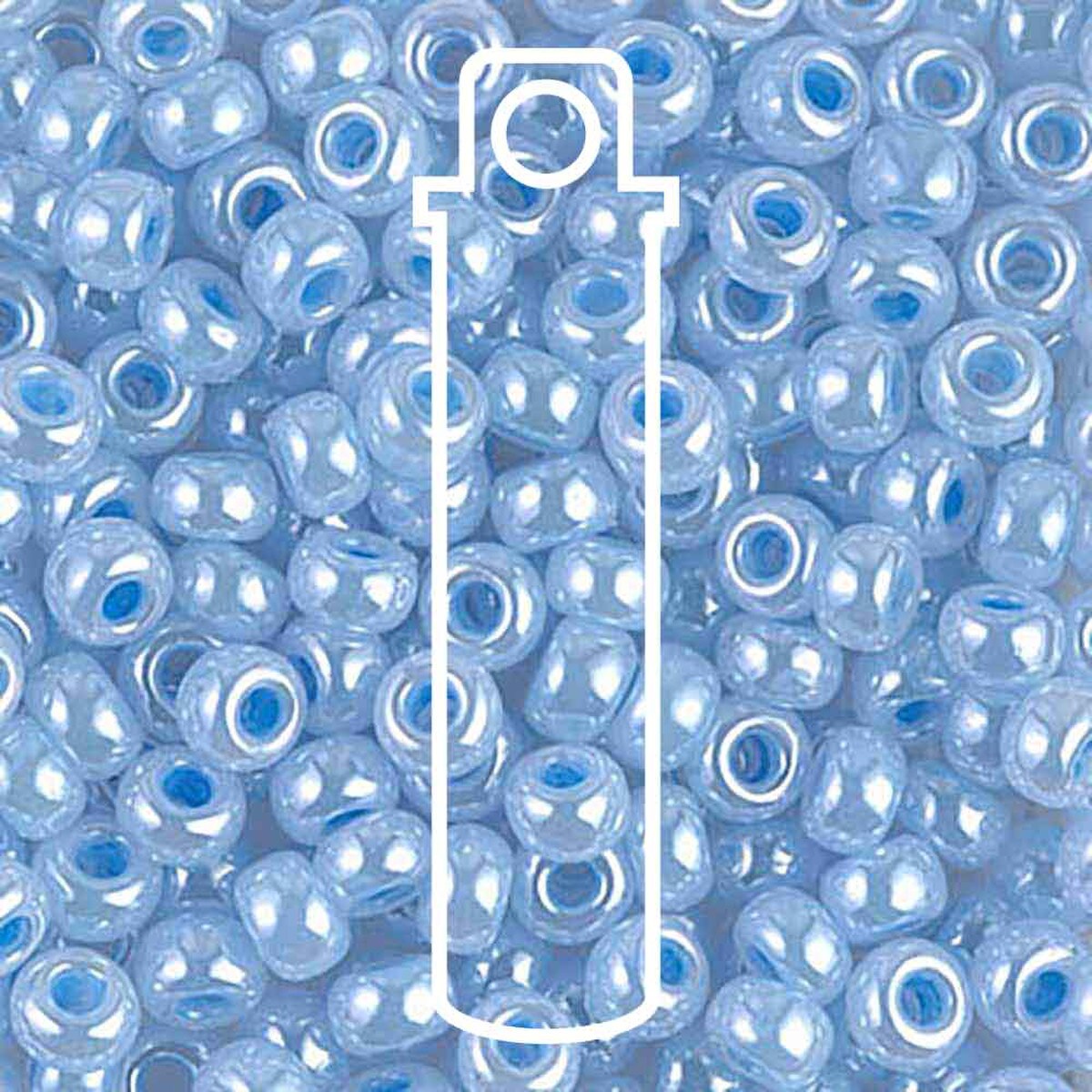 Miyuki Japanese Seed Beads Size 6/0 - Sky Blue Ceylon (Color #9524)