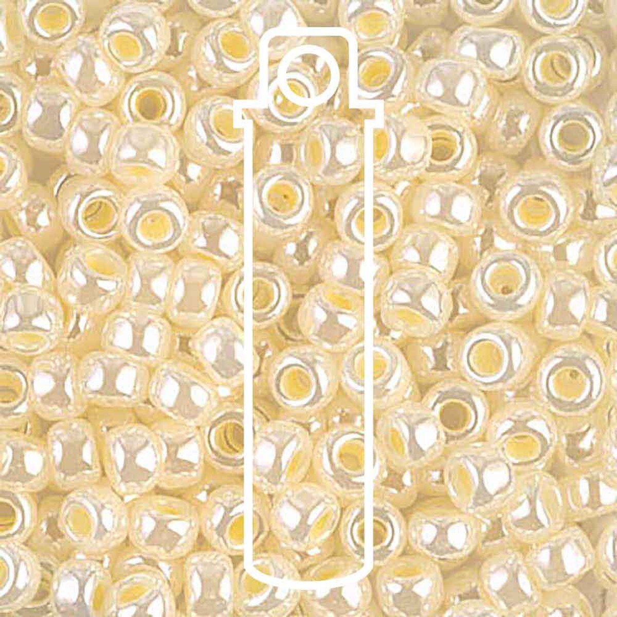 Miyuki Japanese Seed Beads Size 6/0 - Butter Cream Ceylon (Color #9527)