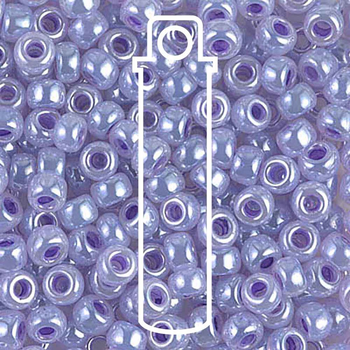 Miyuki Japanese Seed Beads Size 6/0 - Lilac Ceylon (Color #9538)