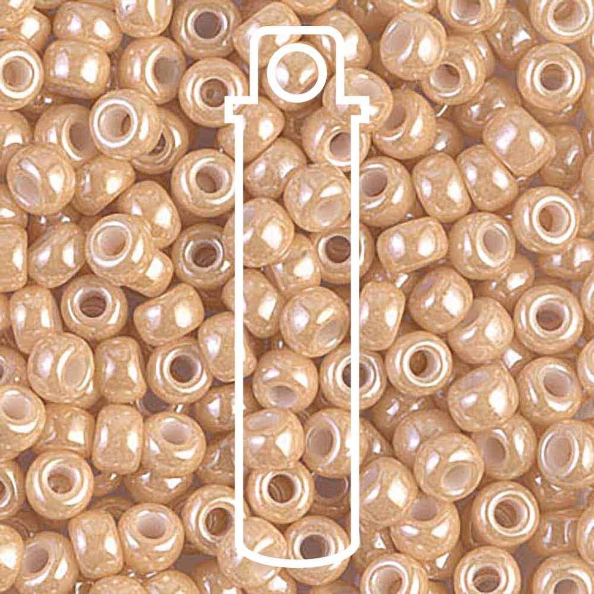 Miyuki Japanese Seed Beads Size 6/0 - Light Caramel Ceylon (Color #9593)