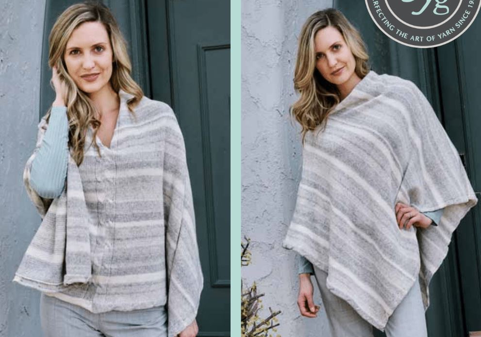 A Trendsetter Basis Pattern - Cabled Border Poncho 6001n (PDF)