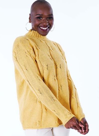 A Trendsetter Pure Love Pattern - PAT-6100R Alternating Cable Pullover (PDF File)