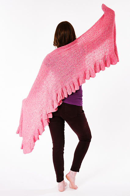 A Trendsetter Alfa Pattern - Ribbed Wrap With Short Row Ruffle 6101K (PDF)