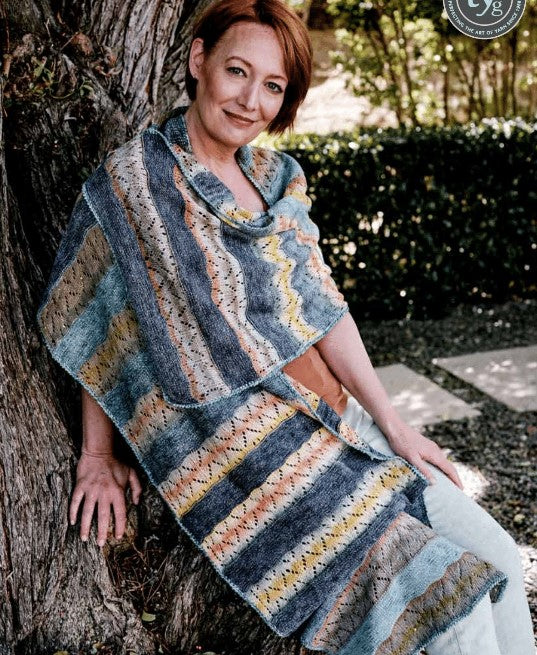 A Nuance and Impress Pattern - Arrow Eyelet Striped Wrap 6401D (PDF File)