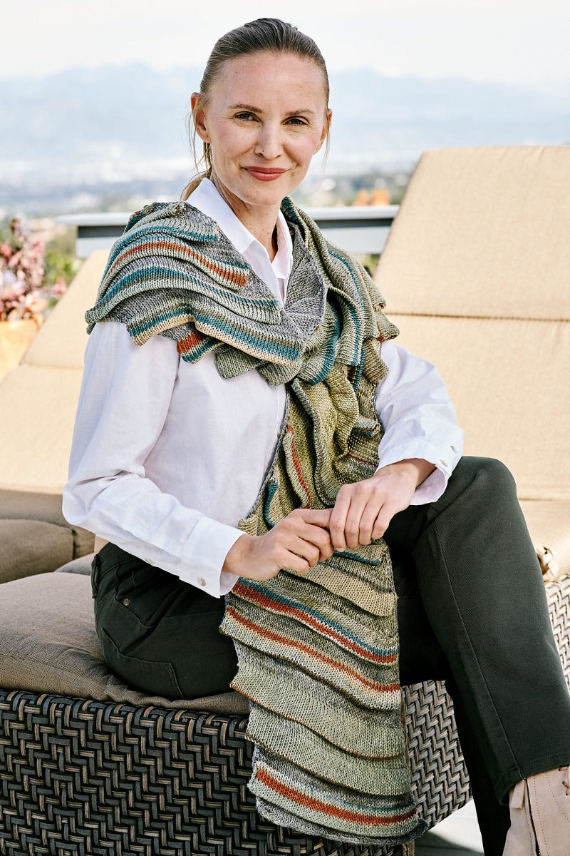 A Trendsetter Celebrate Pattern - 6601B Impress & Celebrate Tuck Wedge Scarf (PDF File)