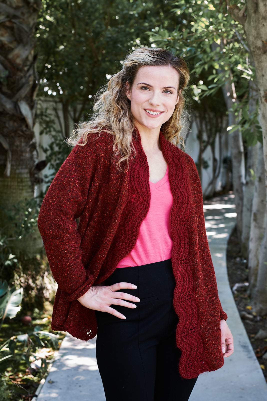 A Trendsetter Pattern - A-Line Cardigan with Lace Collar 6701T (PDF)