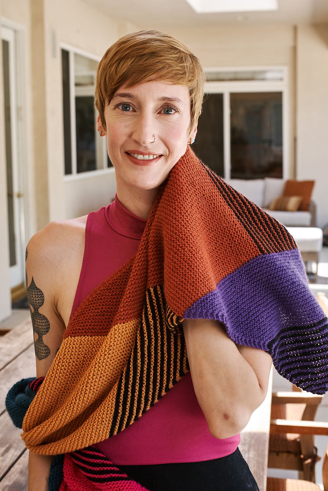 A Cardiff Pattern - Angled Stripe Wrap (PDF)