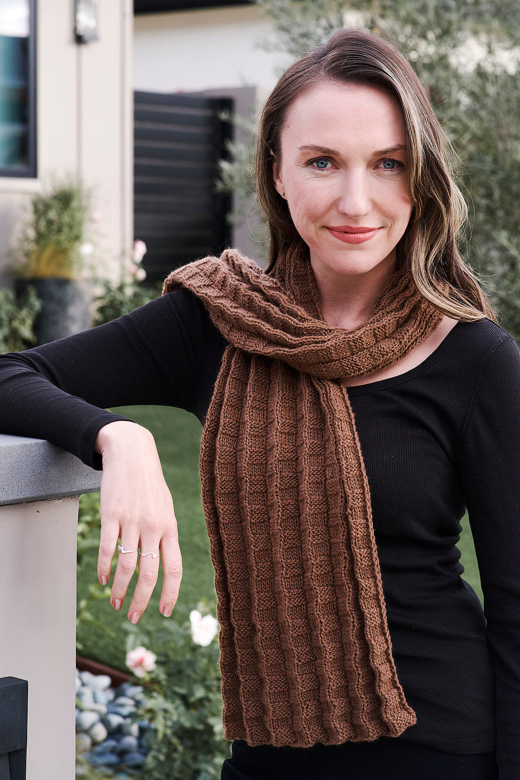 A Cardiff Pattern - Box Pleated Scarf (PDF)