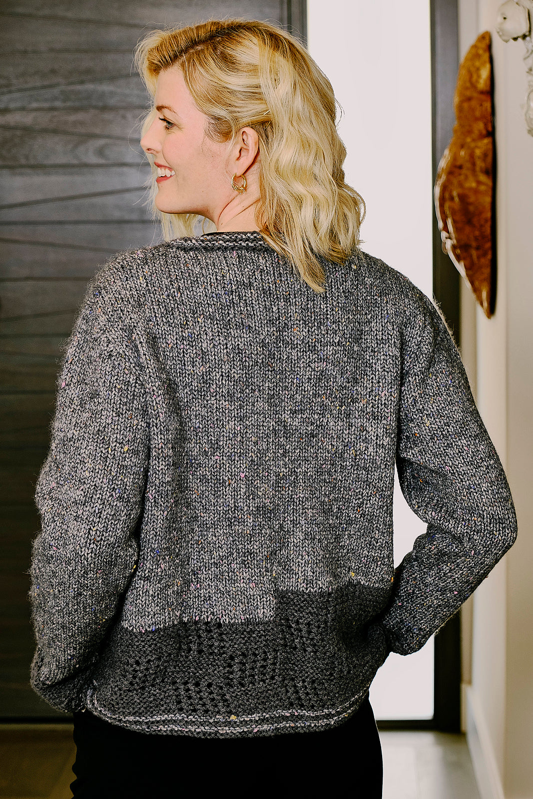A Trendsetter Vibe & Lana Grossa Cool Merino Pattern - #6900B - Opposites Attract Cardigan (PDF)