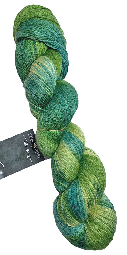 Schoppel-Wolle 6 Karat Cat Print Hand-Dyed Collection - Frog Prince (Color #2153) on sale at Little Knits