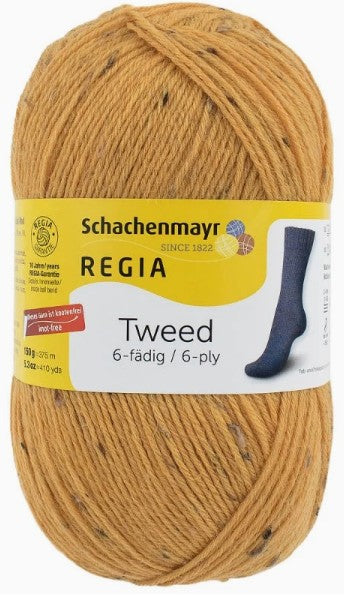 Regia 6-Ply Tweed - Soft Gold (Color #00022) - 150 Gram Skeins
