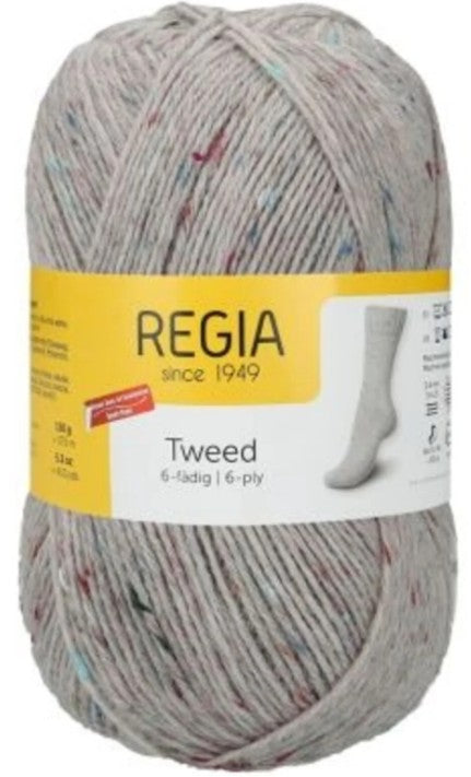 Regia 6-Ply Tweed - Grey (Color #00090) - 150 Gram Skeins