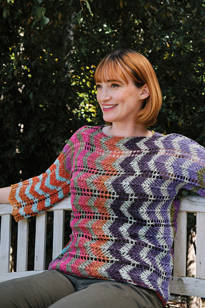 FREE with Purchase of FOUR balls of Trendsetter Apex - 7100-10 Apex 2 Color Zig Zag Side to Side Pullover Pattern (PDF)
