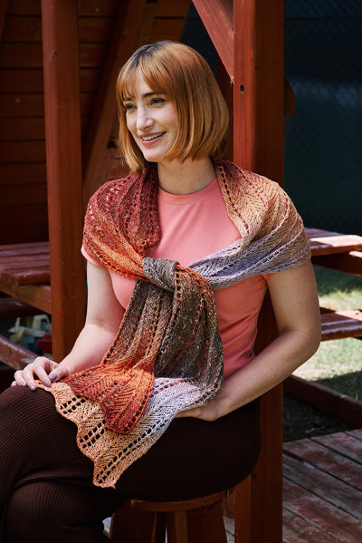 FREE with Purchase of TWO balls of Trendsetter Apex - 7101-9 Apex Arrow Eyelet Scarf/Wrap Pattern (PDF)