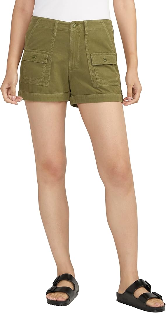 New with Tags, Silver Jeans Co. Women's High Rise Cargo Shorts-Legacy Size: W32 L3.5