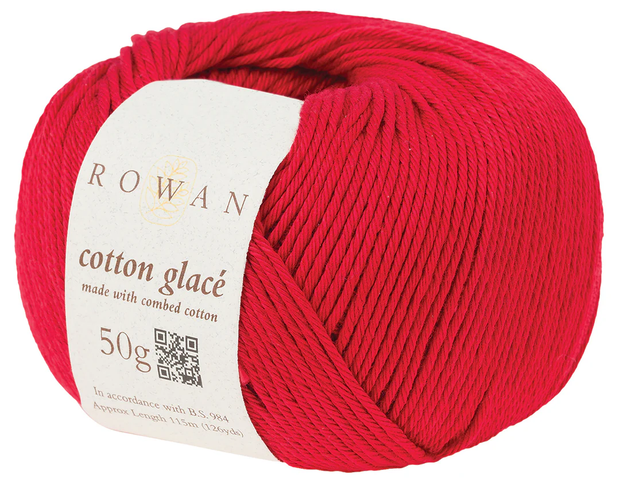 Rowan Cotton Glace - Poppy (Color #741) - FULL BAG SALE (5 Skeins ...