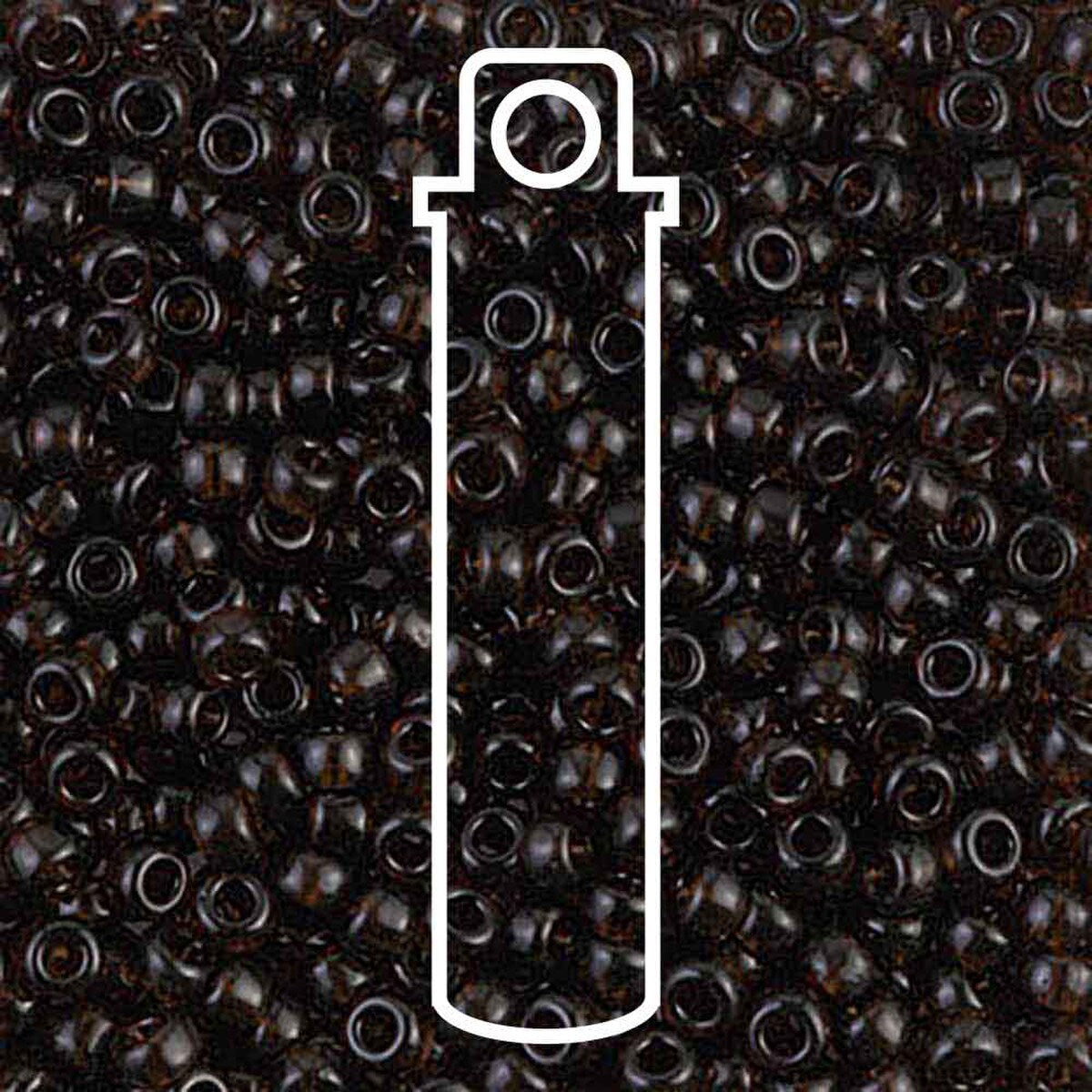 Miyuki Japanese Seed Beads Size 8/0 - Transparent Root Beer (Color #9135) 22 Gram Tube
