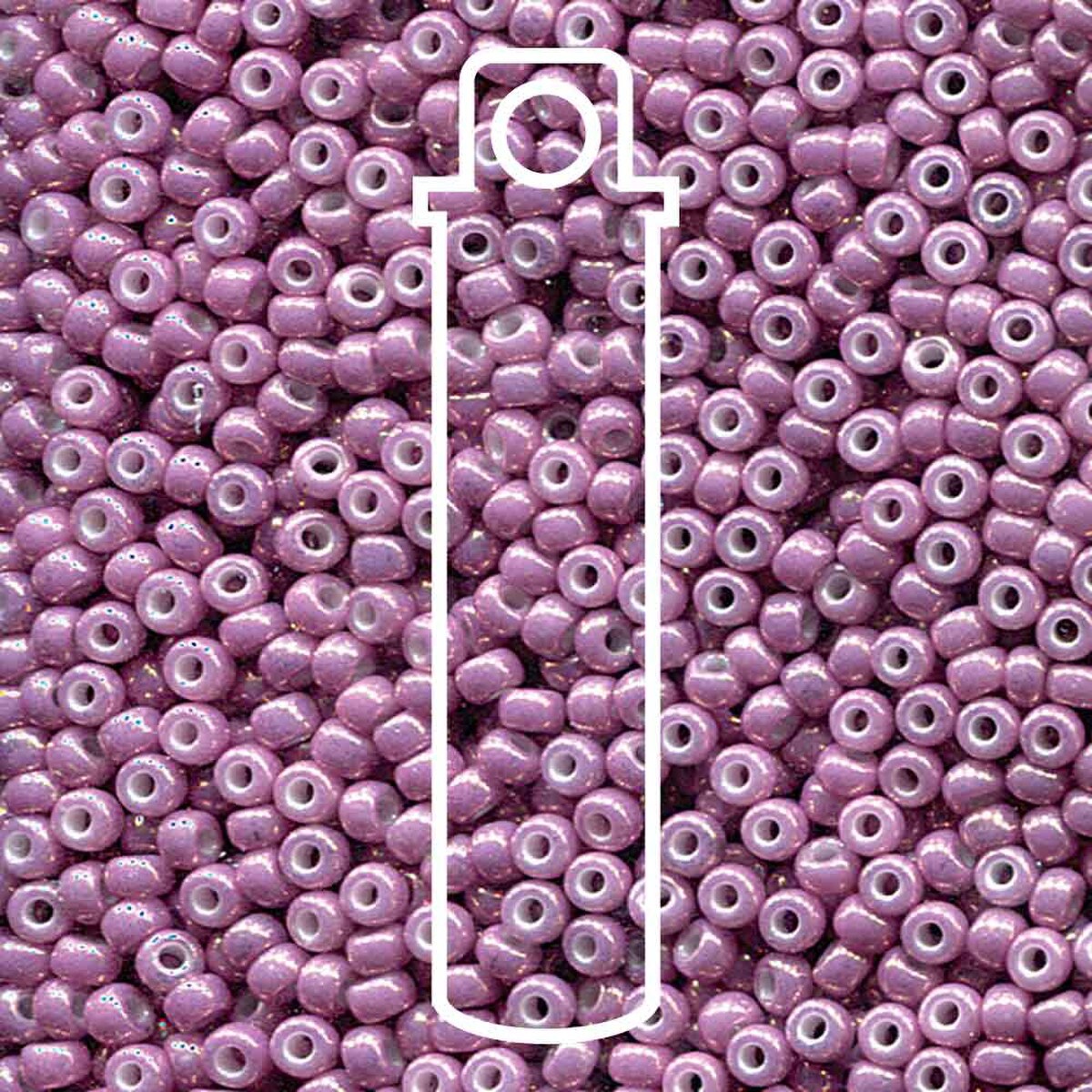 Miyuki Japanese Seed Beads Size 8/0 - Opaque Dark Orchid Lust (Color #91867) 22 Gram Tube