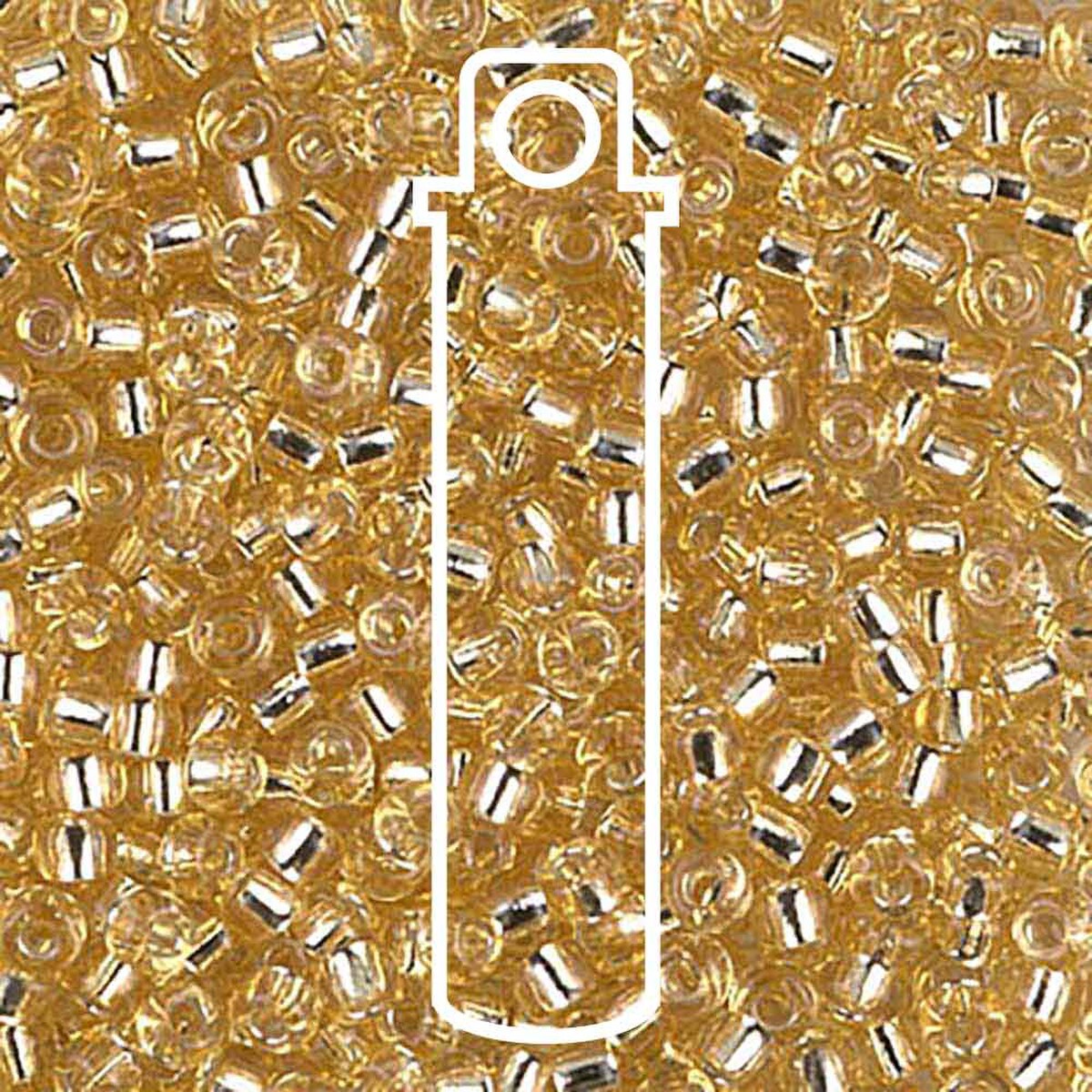 Miyuki Japanese Seed Beads Size 8/0 - Silver Lined Light Gold (Color #92)