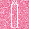 Miyuki Japanese Seed Beads Size 8/0 - Pink Lined Crystal (8-9207-TB)