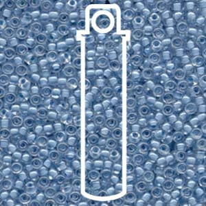 Miyuki Japanese Seed Beads Size 8/0 - Blue Lined Crystal (8-9221-TB)