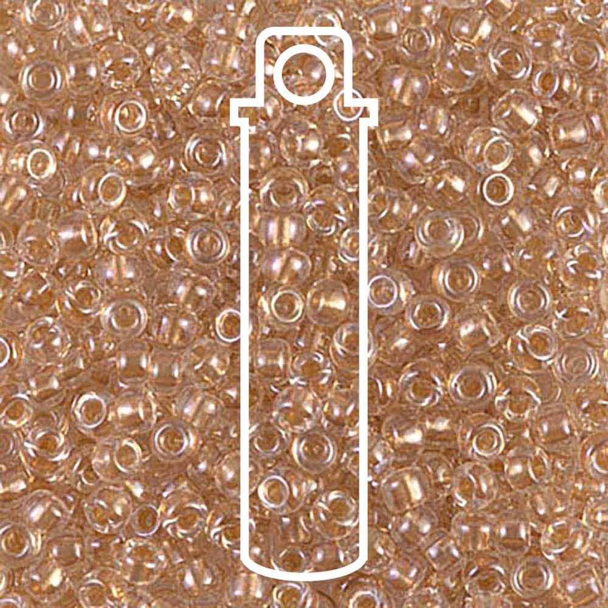 Miyuki Japanese Seed Beads Size 8/0 - Sparkly Metallic Gold Lined Crystal (Color #9234)