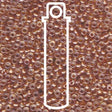 Miyuki Japanese Seed Beads Size 8/0 - Matte Silver Lined Light Blush (8-923F-TB)