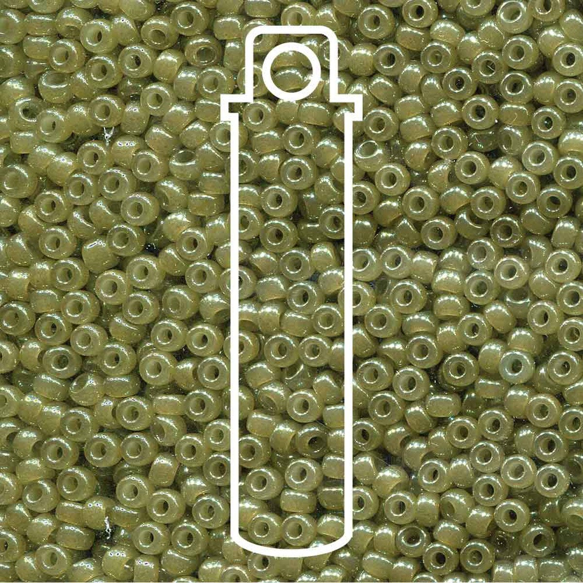 Miyuki Japanese Seed Beads Size 8/0 - Celery (Color #92374) 22 Gram Tube