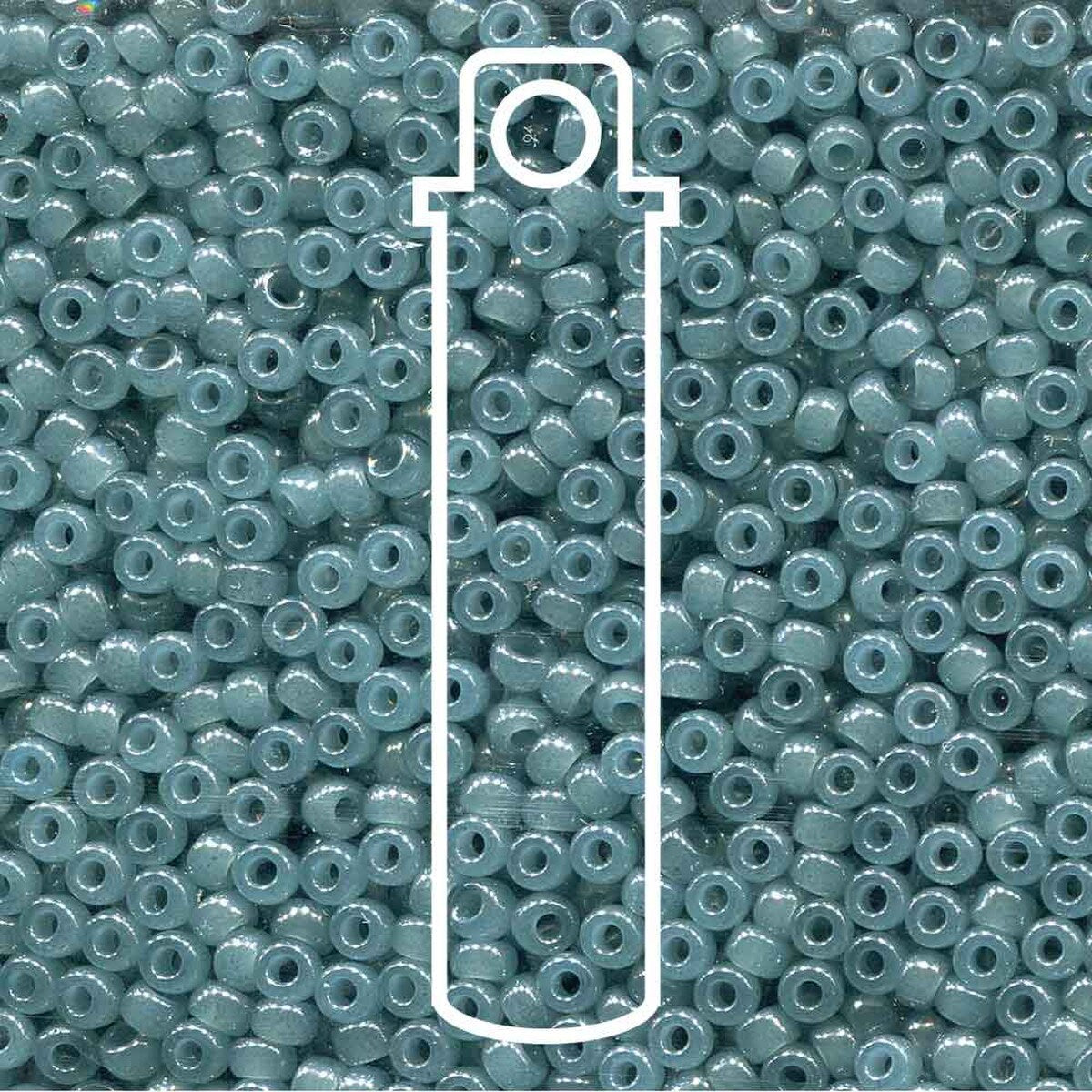 Miyuki Japanese Seed Beads Size 8/0 - Eucalyptus (Color #92376) 22 Gram Tube