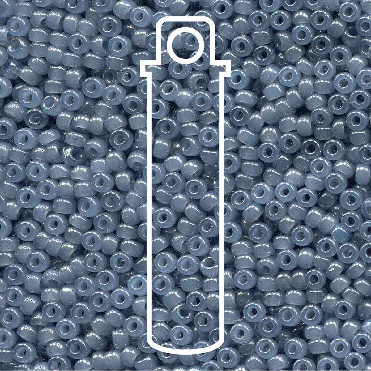 Miyuki Japanese Seed Beads Size 8/0 - Slate (Color #92378) 22 Gram Tube