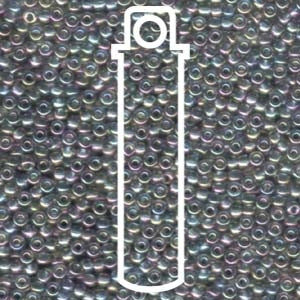 Miyuki Japanese Seed Beads Size 8/0 - Transparent Gray Iris (8-92440-TB)