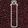 Miyuki Japanese Seed Beads Size 8/0 - Garnet Gold Luster (8-9304-TB)