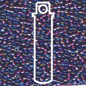Miyuki Japanese Seed Beads Size 8/0 - Hot Pink Lined Aqua Aurora Borealis (8-9340-TB)