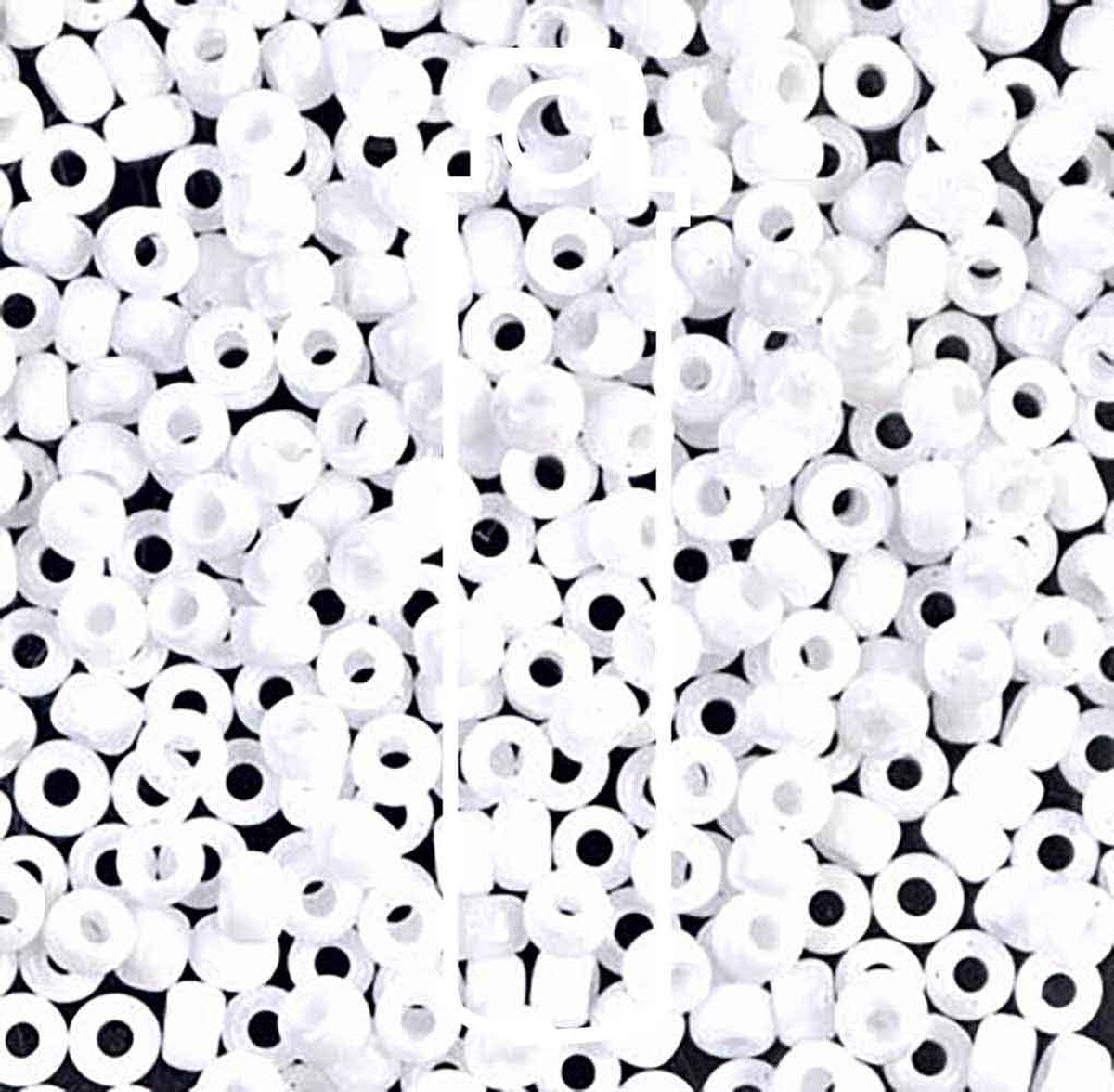 Miyuki Japanese Seed Beads Size 8/0 - Opaque White (Color #9402)