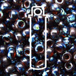 Miyuki Japanese Seed Beads Size 8/0 -Round Picasso Dark Amber Transparent (Color #94502)