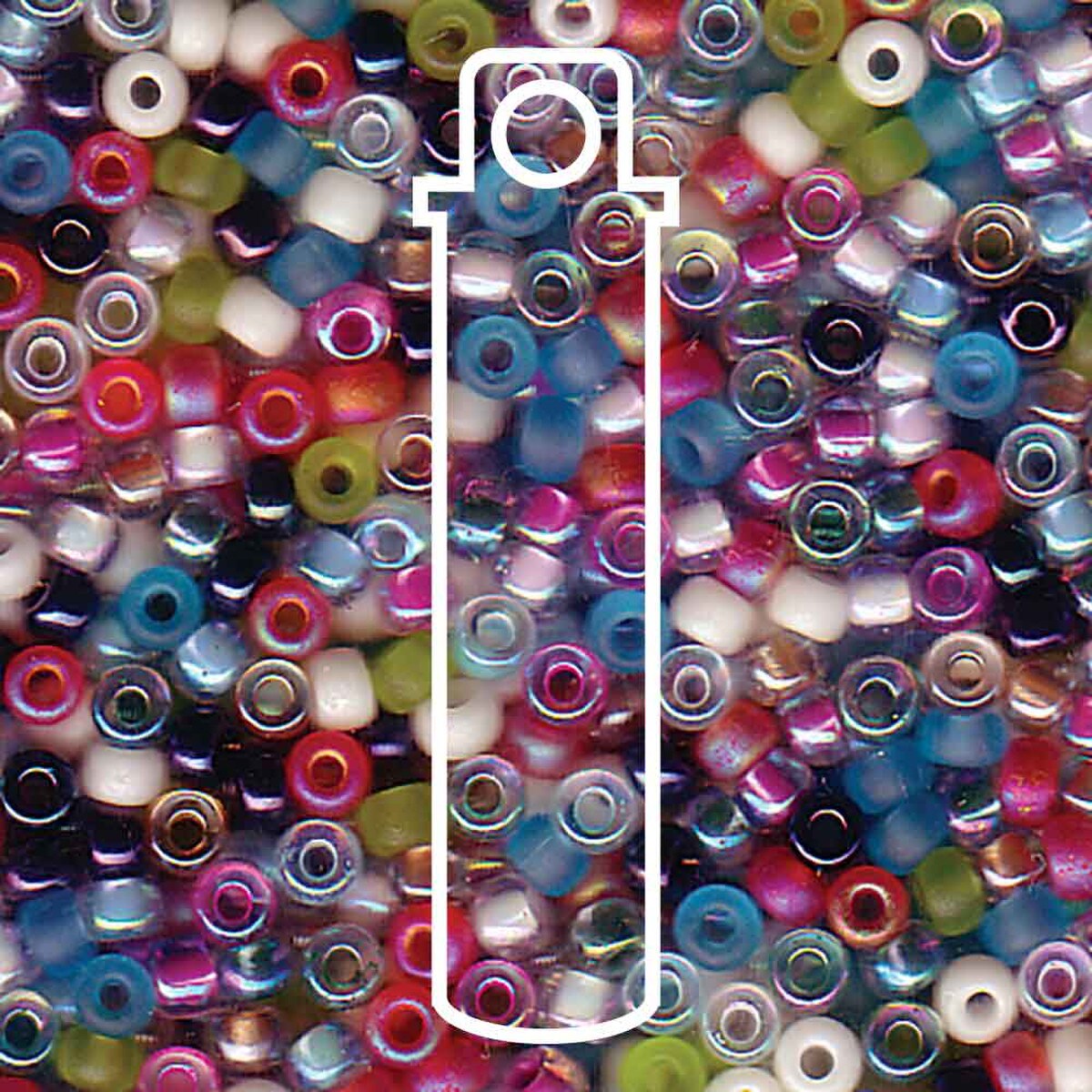 Miyuki Japanese Seed Beads Size 8/0 - Spring Flowers Mix (Color #MIX15) 22 Gram Tube