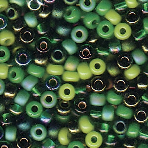 Miyuki Japanese Seed Beads Size 8/0 - Mix Evergreen (8-9MIX03-TB)