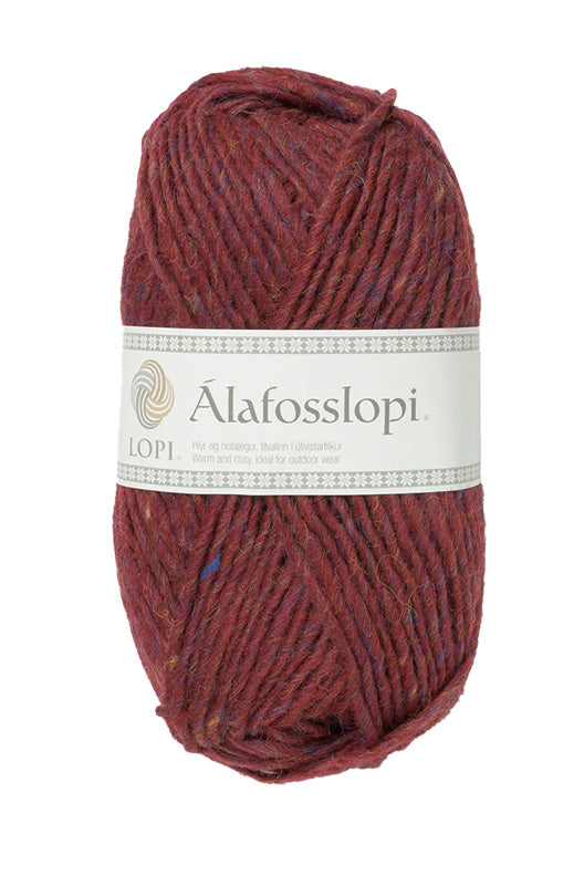 Lopi Álafosslopi Yarn - Ruby Red Heather (Color #9962)