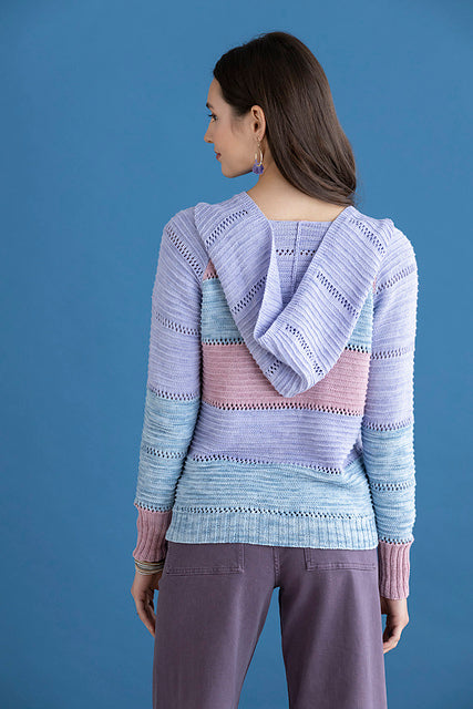 An Araucania Huasco Coton Pattern - Wild Rose Hoodie (PDF)